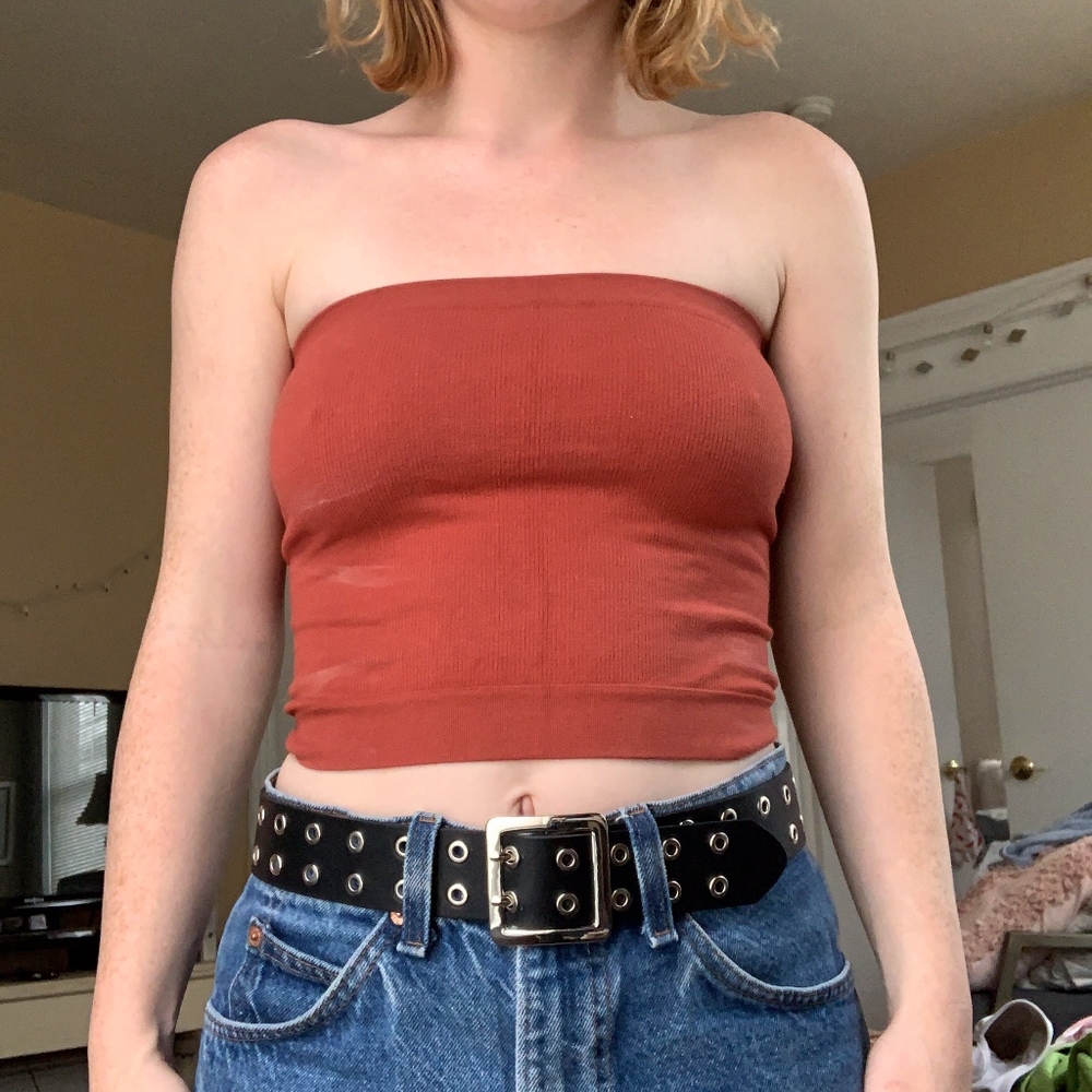 Orange tube top